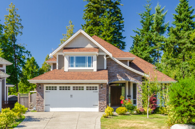 A brown home